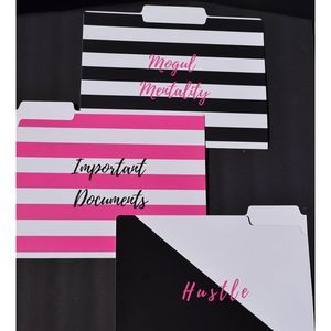 Posh Folder Set (of 3) file organization folders